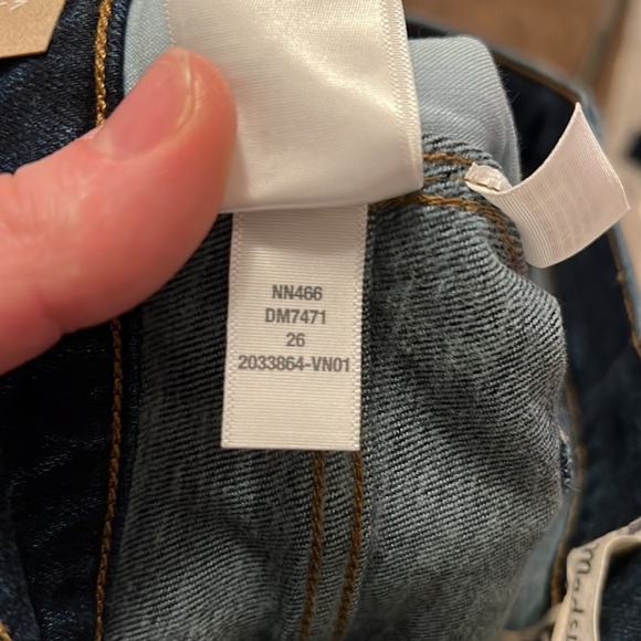 Madewell Women's High Rise Jeans - Dark Blue - Picture 8 of 9